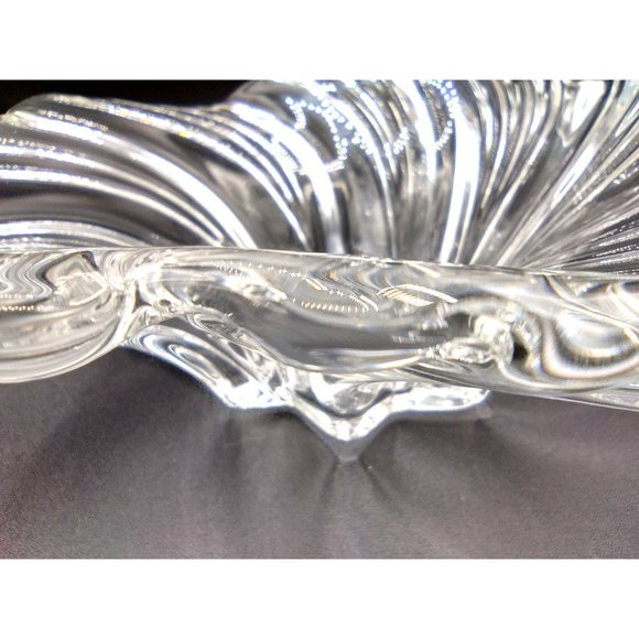 Vintage Centerpiece Bowl Crystal Mikasa Belle Epoque Germany 1980s Vintage 8 In - Picture 4 of 12